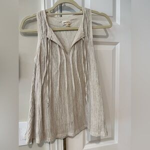 Meadow Rue Cream Sleeveless Top